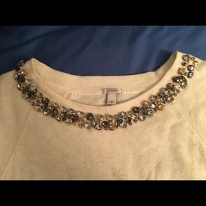 Jeweled J Crew Sweater